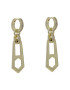 Luv AJ Обици Zipper Hoops HOL22-E-ZH-G Златист - Pepit.bg