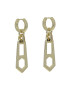 Luv AJ Обици Zipper Hoops HOL22-E-ZH-G Златист - Pepit.bg