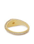 Luv AJ Пръстен Pave Hex Signet Ring HOL22-R-PHSR-G Златист - Pepit.bg