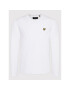 Lyle & Scott Тениска с дълъг ръкав Plain TS512VOG Бял Regular Fit - Pepit.bg