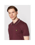 Lyle & Scott Тениска с яка и копчета Tipped SP1524VOG Бордо Regular Fit - Pepit.bg