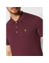 Lyle & Scott Тениска с яка и копчета Plain SP400VOG Бордо Regular Fit - Pepit.bg