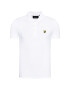 Lyle & Scott Тениска с яка и копчета SP400VB Бял Regular Fit - Pepit.bg