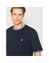 Lyle & Scott Тишърт Tipped Cuff TS1600V Тъмносин Relaxed Fit - Pepit.bg