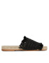 Manebi Еспадрили Fringed Knots Raffia Jute Sandals V 3.1 Y0 Черен - Pepit.bg