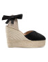 Manebi Еспадрили Heart Shape Wedges G 0.1 WH Черен - Pepit.bg