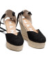 Manebi Еспадрили Heart Shape Wedges G 0.1 WH Черен - Pepit.bg
