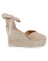 Manebi Еспадрили Heart Shape Wedges M 1.1 WH Бежов - Pepit.bg