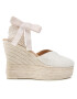 Manebi Еспадрили Heart Shape Wedges O 7.0 Wh Бял - Pepit.bg