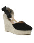 Manebi Еспадрили Heart-Shaped Wedge Espadrilles K 1.0 WH Черен - Pepit.bg