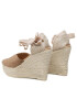 Manebi Еспадрили Heart-Shaped Wedge Espadrilles W 1.9 WH Кафяв - Pepit.bg