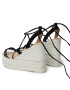 Manebi Еспадрили Lace-Up Wedge Espadrilles L 8.6 WA Черен - Pepit.bg