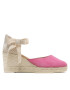 Manebi Еспадрили Low Wedge Espadrilles R 1.0 WL Розов - Pepit.bg