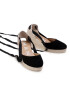 Manebi Еспадрили Low Wedge Valenciana K 1.0 WL Черен - Pepit.bg