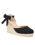 Manebi Еспадрили Organic Hemp Low Wedge Espadrilles O 7.9 WL Черен - Pepit.bg