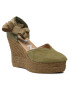 Manebi Еспадрили Shaped Wedge Espadrilles R 2.1 WH Зелен - Pepit.bg