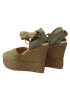 Manebi Еспадрили Shaped Wedge Espadrilles R 2.1 WH Зелен - Pepit.bg