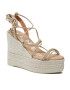 Manebi Еспадрили Soft Suede Lace-Up Wedge Espadrilles M 1.1 WA Бежов - Pepit.bg