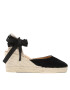 Manebi Еспадрили Soft Suede Low Wedge Espadrilles K 1.0 WL Черен - Pepit.bg