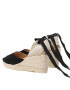 Manebi Еспадрили Soft Suede Low Wedge Espadrilles K 1.0 WL Черен - Pepit.bg