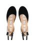 Manebi Еспадрили Soft Suede Low Wedge Espadrilles K 1.0 WL Черен - Pepit.bg