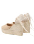 Manebi Еспадрили Soft Suede Wedge Espadrilles M 1.1 WV Бежов - Pepit.bg