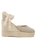 Manebi Еспадрили Wedge Espadrilles O 7.1 WV Бежов - Pepit.bg