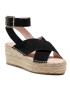 Manebi Еспадрили Wedges W Belt K 1.0 Wb Черен - Pepit.bg