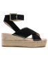 Manebi Еспадрили Wedges W Belt K 1.0 Wb Черен - Pepit.bg