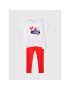 Mayoral Комплект тишърт и клин 3761 Бял Regular Fit - Pepit.bg