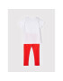 Mayoral Комплект тишърт и клин 3761 Бял Regular Fit - Pepit.bg