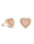 Michael Kors Обици Mop Heart Studs MKC1340A6791 Розов - Pepit.bg