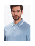 Michael Kors Тениска с яка и копчета CS2512720B Син Regular Fit - Pepit.bg