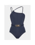 MICHAEL Michael Kors Бански костюм Solid One Shoulder MM1N542 Тъмносин - Pepit.bg