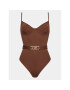 MICHAEL Michael Kors Бански костюм Solid Underwire MM1N615 Кафяв - Pepit.bg
