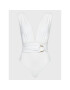MICHAEL Michael Kors Бански костюм Solids Plunge MM7M761 Бял - Pepit.bg
