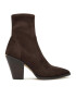 MICHAEL Michael Kors Боти Dover Heeled Bootie 40F3DOHE5S Кафяв - Pepit.bg