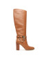 MICHAEL Michael Kors Ботуши Hamilton Heeled Boot 40F3HAHB5L Кафяв - Pepit.bg