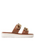 MICHAEL Michael Kors Чехли Scarlett Double Band 40S2SCFA1L Кафяв - Pepit.bg