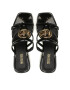 MICHAEL Michael Kors Чехли Hampton Mid Sandal 40S3HMMS1A Черен - Pepit.bg