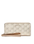 MICHAEL Michael Kors Голям дамски портфейл Large Logo Embossed 34H3GJ6T9U Златист - Pepit.bg