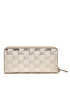 MICHAEL Michael Kors Голям дамски портфейл Large Logo Embossed 34H3GJ6T9U Златист - Pepit.bg