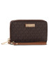 MICHAEL Michael Kors Голям дамски портфейл Jet Set 34F9GTTE2B Кафяв - Pepit.bg