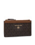 MICHAEL Michael Kors Калъф за кредитни карти Slim Card Case 34T1GT9D5B Кафяв - Pepit.bg