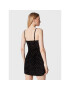 MICHAEL Michael Kors Коктейлна рокля Embellished Bustier MF2819W6LN Черен Slim Fit - Pepit.bg