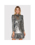 MICHAEL Michael Kors Коктейлна рокля Sequined Georgette MF180P67R3 Сребрист Regular Fit - Pepit.bg