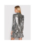 MICHAEL Michael Kors Коктейлна рокля Sequined Georgette MF180P67R3 Сребрист Regular Fit - Pepit.bg