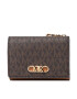 MICHAEL Michael Kors Малък дамски портфейл Parker 34F2G7PD8B Кафяв - Pepit.bg