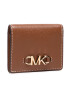 MICHAEL Michael Kors Малък дамски портфейл Izzy 34T1GZYF1L Кафяв - Pepit.bg