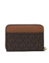 MICHAEL Michael Kors Малък дамски портфейл Jet Set Charm 34S1GT9Z1B Кафяв - Pepit.bg